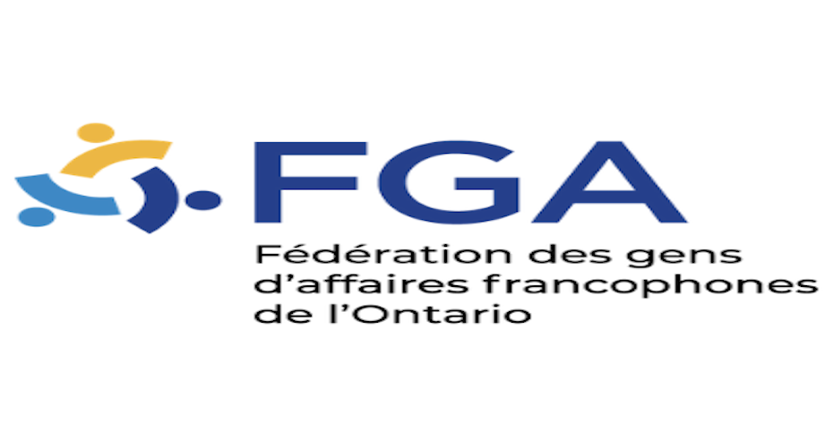 Le logo de la Fédération des gens d'affaires francophones de l'Ontario (FGA).