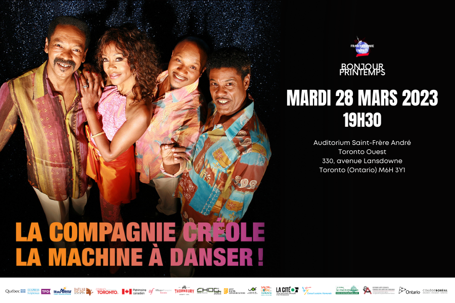 Retrouvez La Compagnie Créole à Francophonie en Fête en mars !